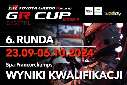 Wyniki kwalifikacji - 6. runda TOYOTA GR CUP DIGITAL -  23.09-06.10.2024 – Spa-Francorchamps – Toyota TS040 Hybrid